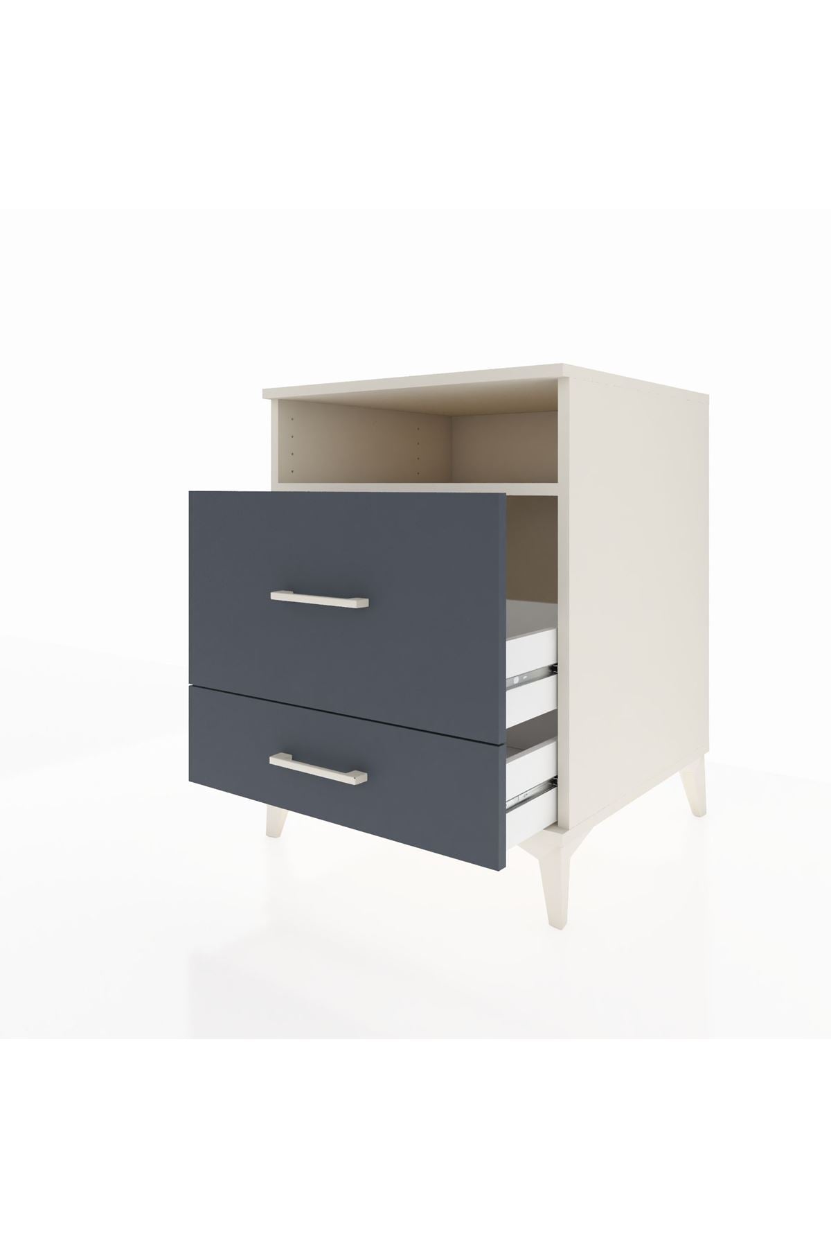Kronos Komodin Tek Raflı 2 Çekmeceli 60x59x80 - S79M008V2C