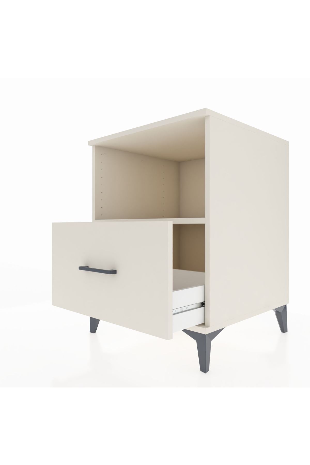 Kronos Komodin Tek Raflı Tek Çekmeceli 60x59x80 - S79M011V1C