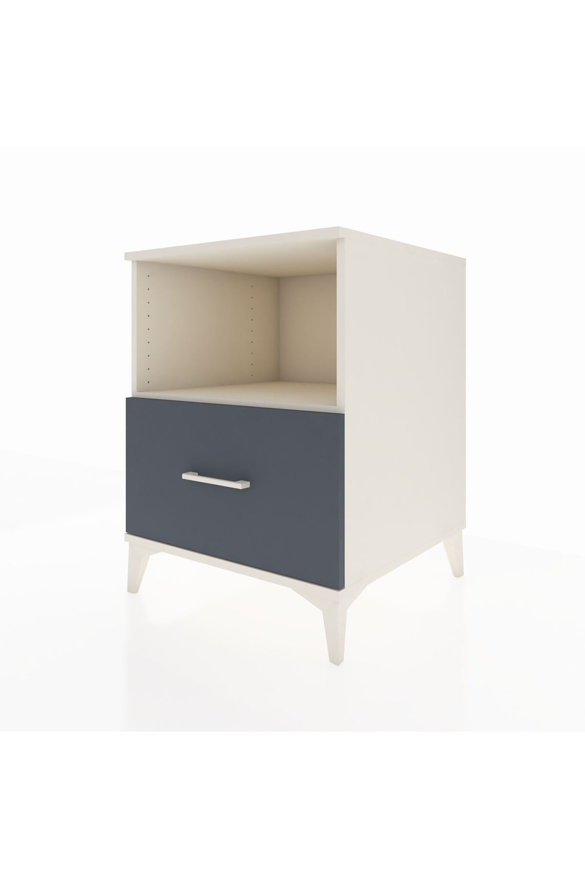 Kronos Komodin Tek Raflı Tek Çekmeceli 60x59x80 - S79M011V2C