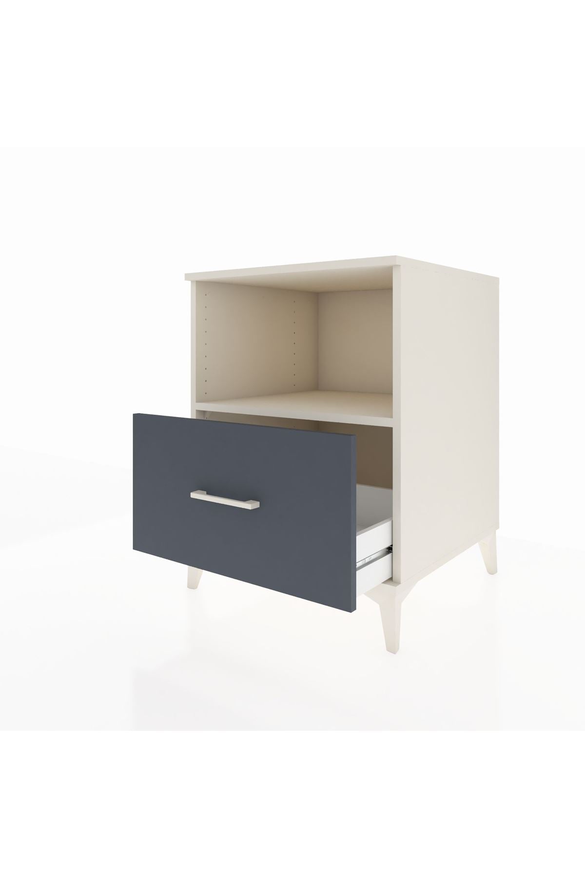 Kronos Komodin Tek Raflı Tek Çekmeceli 60x59x80 - S79M011V2C