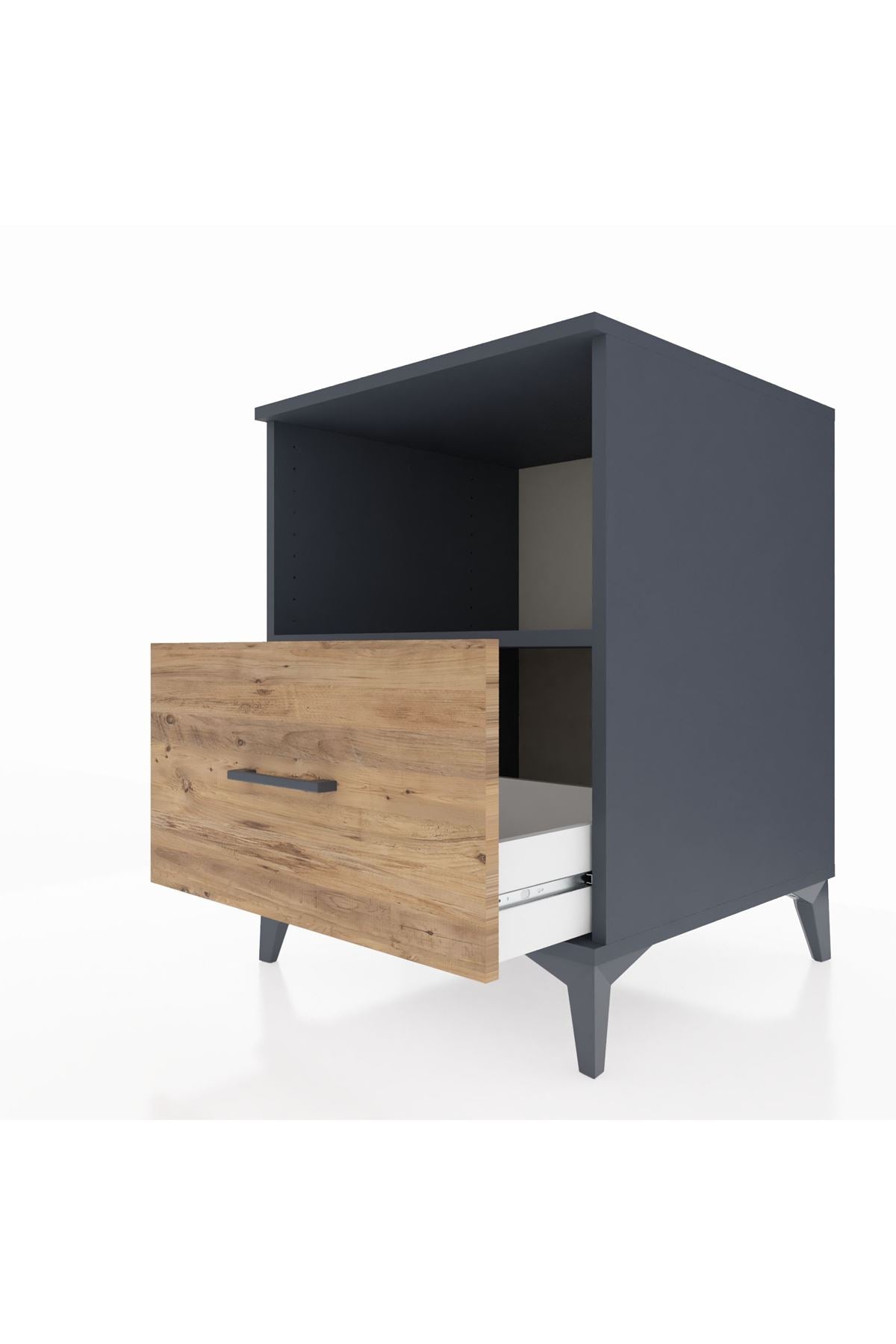 Kronos Komodin Tek Raflı Tek Çekmeceli 60x59x80 - S79M011V6C