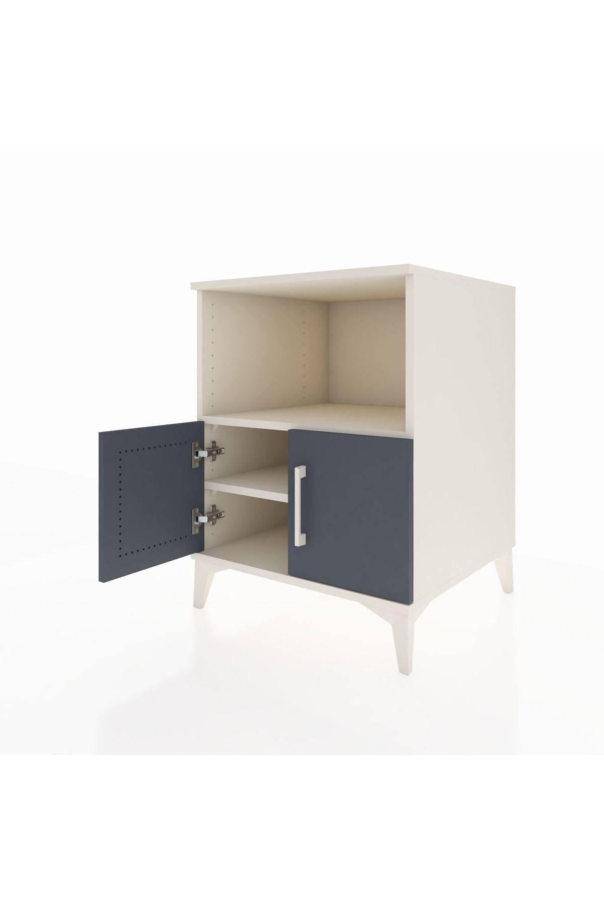Kronos Komodin 2 Raflı 2 Kapaklı 60x59x80 - S79M012V2C