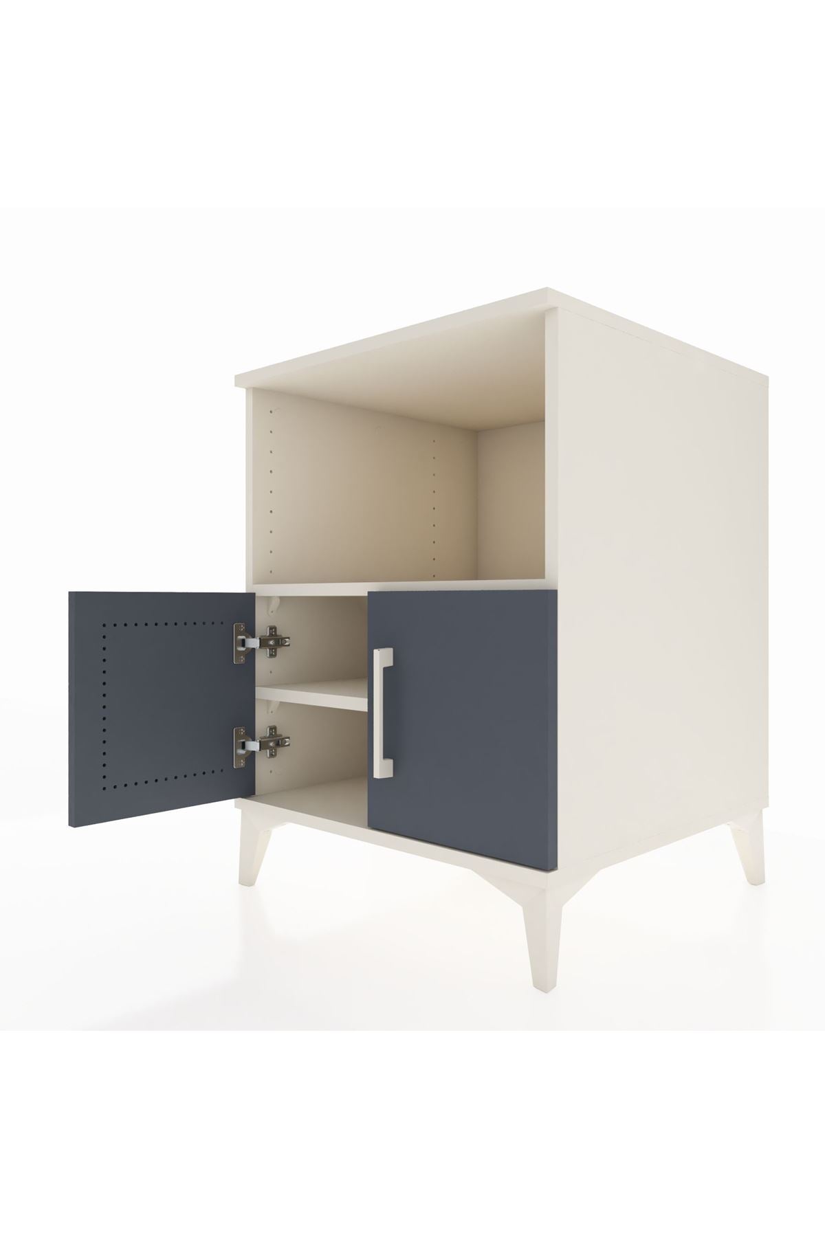 Kronos Komodin 2 Raflı 2 Kapaklı 60x59x80 - S79M012V2C