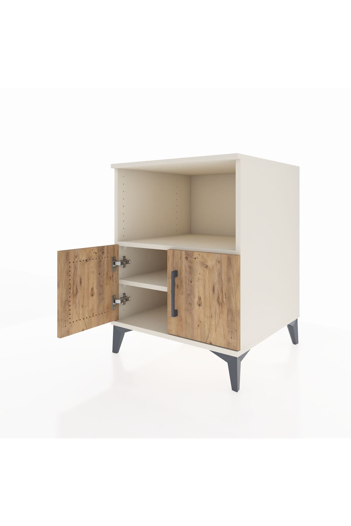Kronos Komodin 2 Raflı 2 Kapaklı 60x59x80 - S79M012V3C