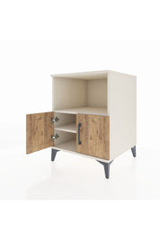 Kronos Komodin 2 Raflı 2 Kapaklı 60x59x80 - S79M012V3C