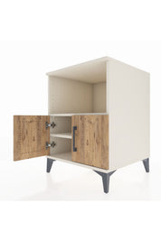 Kronos Komodin 2 Raflı 2 Kapaklı 60x59x80 - S79M012V3C