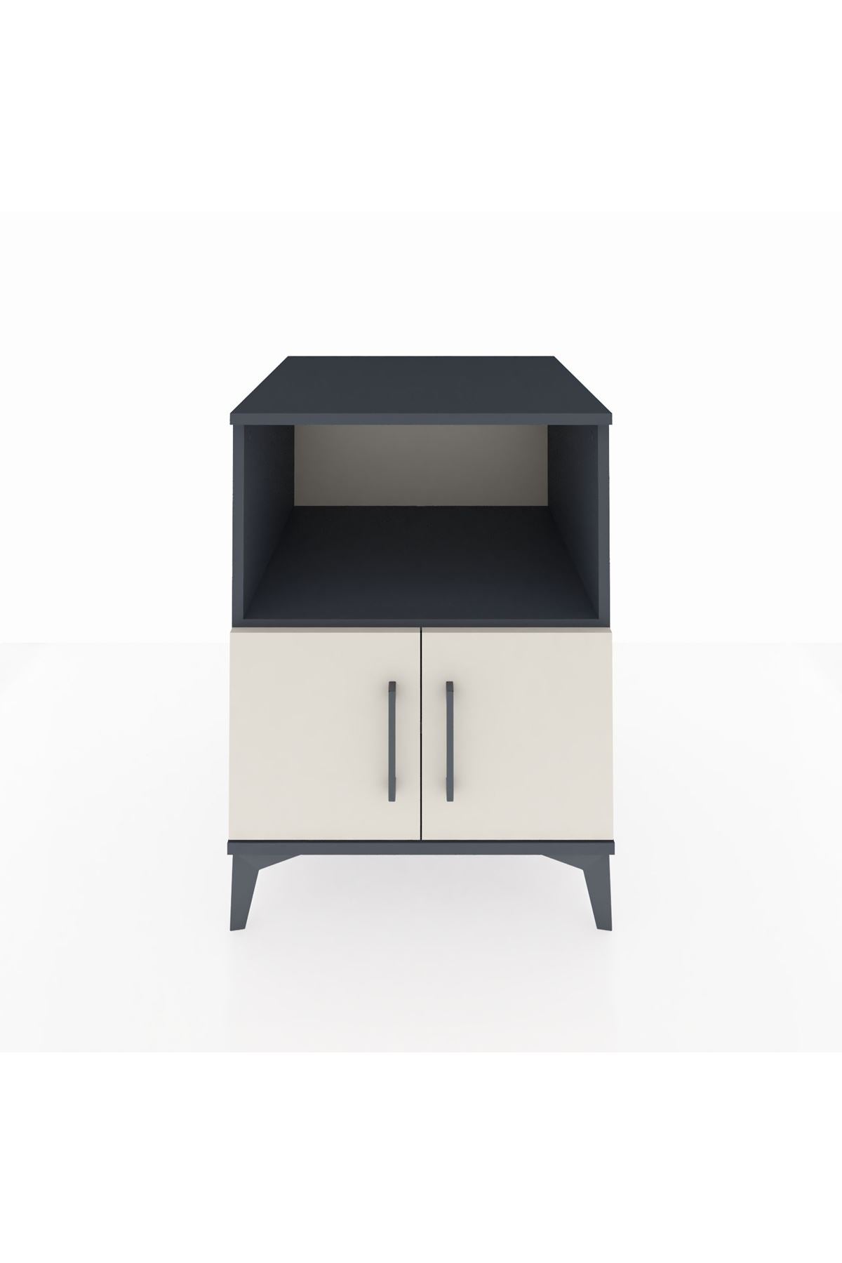 Kronos Komodin 2 Raflı 2 Kapaklı 60x59x80 - S79M012V4C