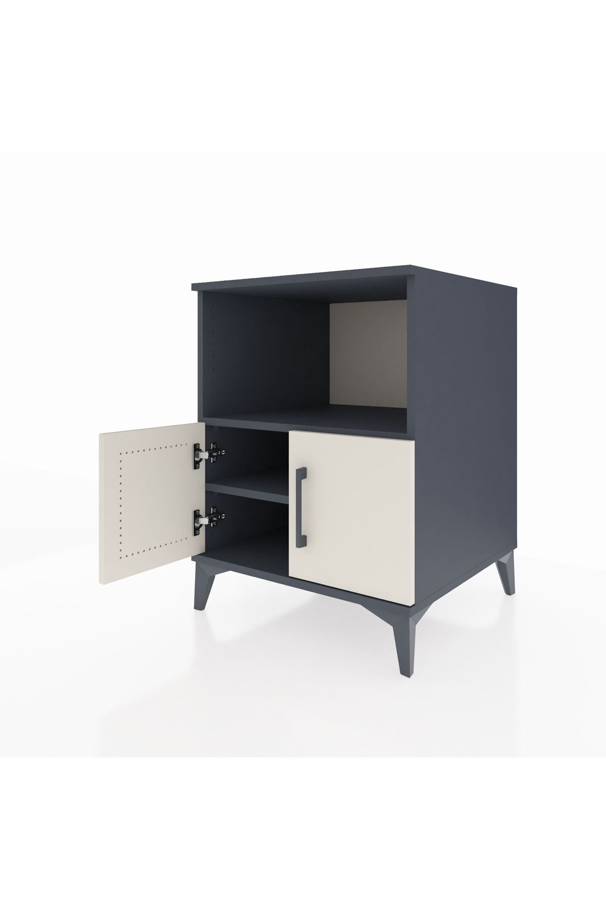 Kronos Komodin 2 Raflı 2 Kapaklı 60x59x80 - S79M012V4C