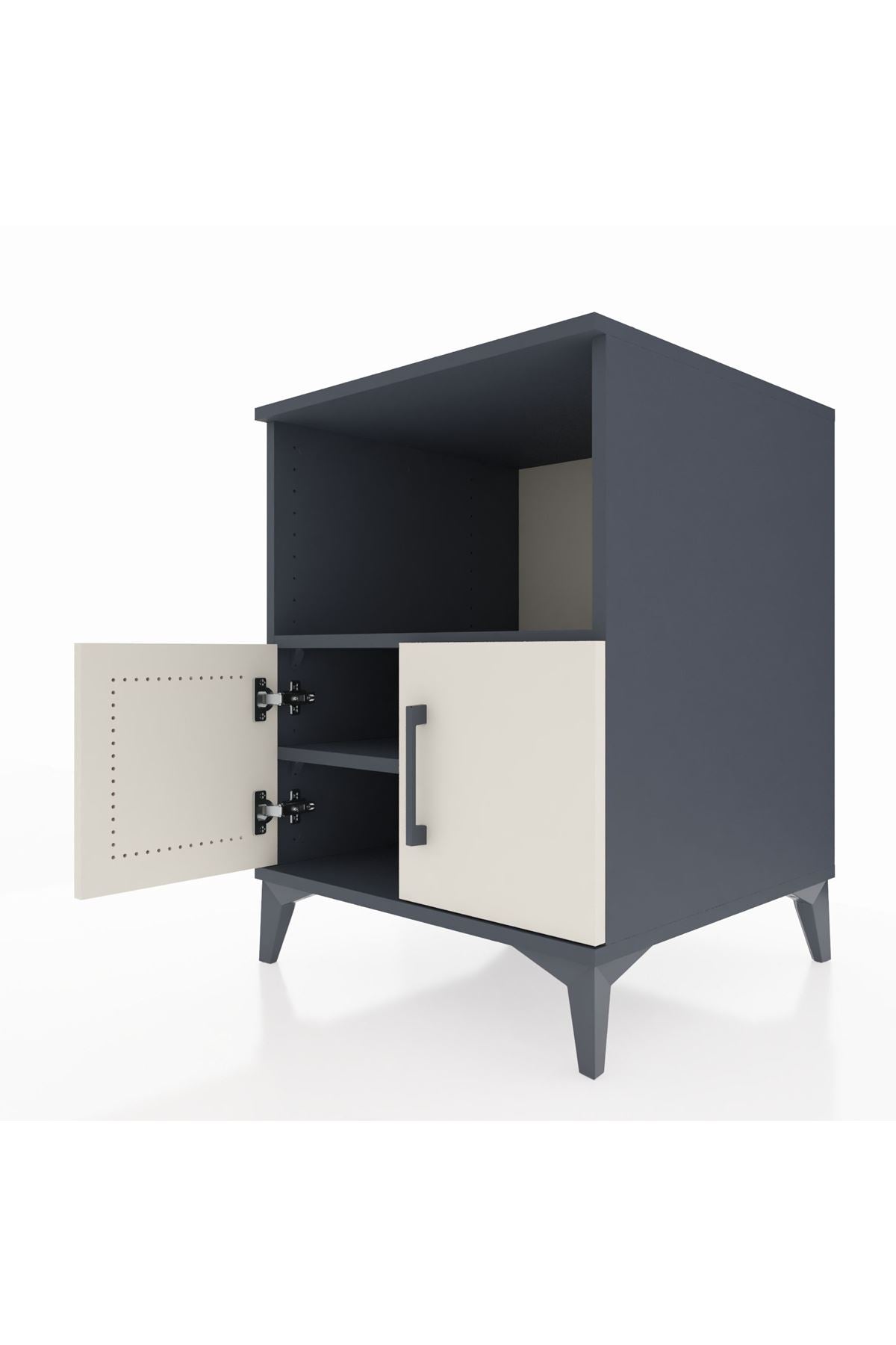 Kronos Komodin 2 Raflı 2 Kapaklı 60x59x80 - S79M012V4C