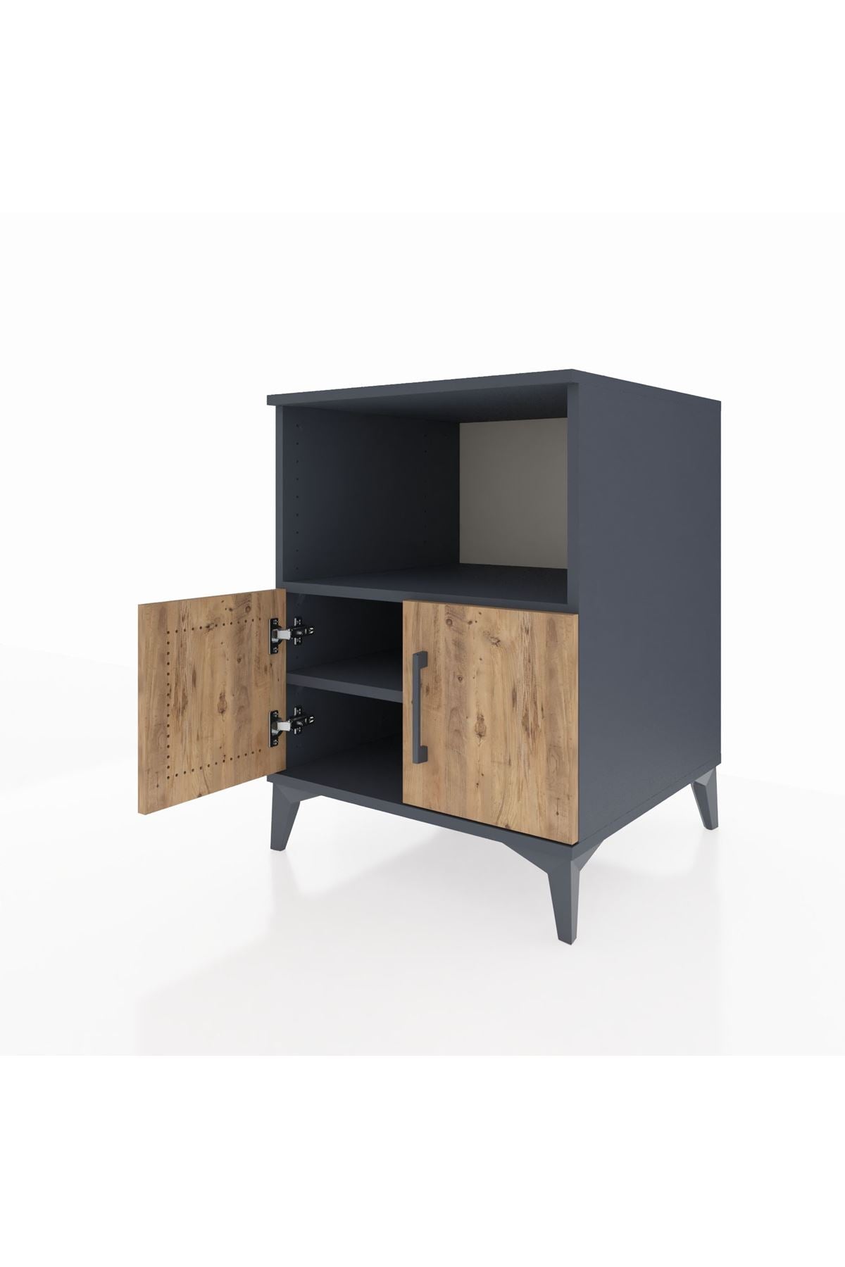 Kronos Komodin 2 Raflı 2 Kapaklı 60x59x80 - S79M012V6C