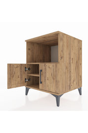 Kronos Komodin 2 Raflı 2 Kapaklı 60x59x80 - S79M012V9C