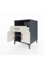 Kronos Komodin 2 Raflı Tek Çekmeceli 2 Kapaklı 60x59x80 - S79M014V4C