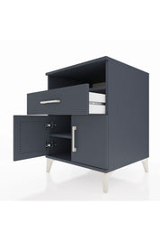 Kronos Komodin 2 Raflı Tek Çekmeceli 2 Kapaklı 60x59x80 - S79M014V5C