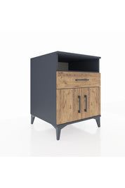 Kronos Komodin 2 Raflı Tek Çekmeceli 2 Kapaklı 60x59x80 - S79M014V6C