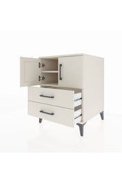 Kronos Komodin 2 Raflı 2 Çekmeceli 2 Kapaklı 60x59x80 - S79M015V1C