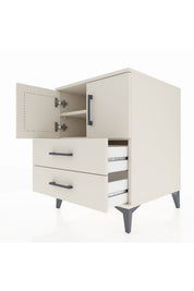 Kronos Komodin 2 Raflı 2 Çekmeceli 2 Kapaklı 60x59x80 - S79M015V1C