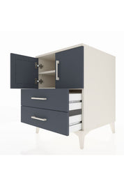 Kronos Komodin 2 Raflı 2 Çekmeceli 2 Kapaklı 60x59x80 - S79M015V2C