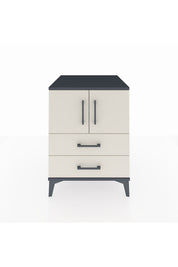 Kronos Komodin 2 Raflı 2 Çekmeceli 2 Kapaklı 60x59x80 - S79M015V4C