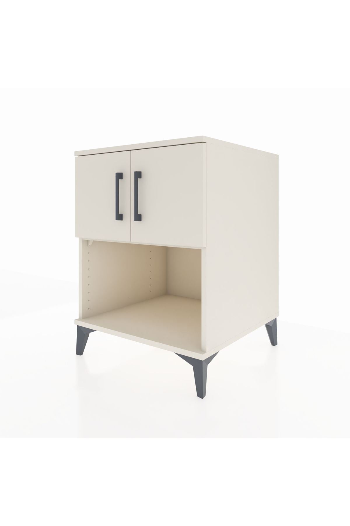 Kronos Komodin 2 Raflı 2 Kapaklı 60x59x80 - S79M016V1C