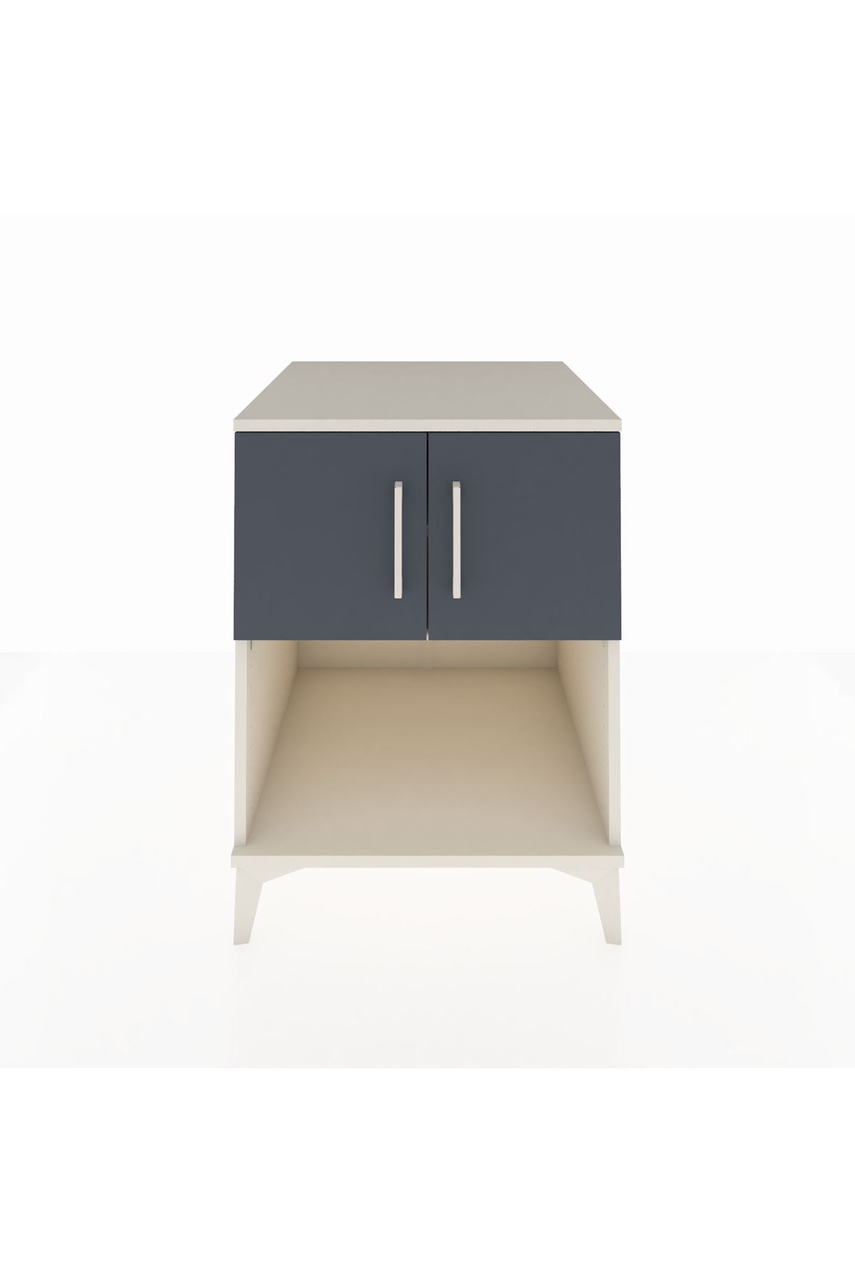 Kronos Komodin 2 Raflı 2 Kapaklı 60x59x80 - S79M016V2C