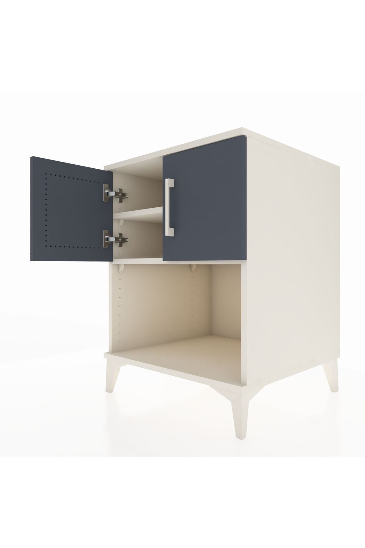 Kronos Komodin 2 Raflı 2 Kapaklı 60x59x80 - S79M016V2C