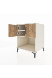Kronos Komodin 2 Raflı 2 Kapaklı 60x59x80 - S79M016V3C