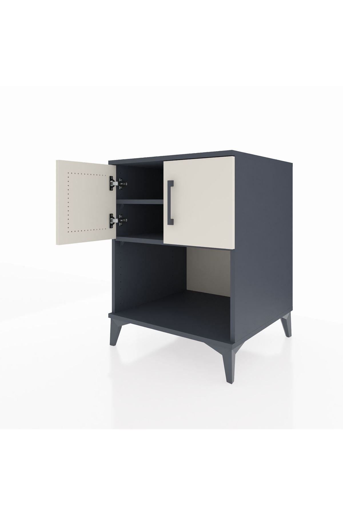 Kronos Komodin 2 Raflı 2 Kapaklı 60x59x80 - S79M016V4C