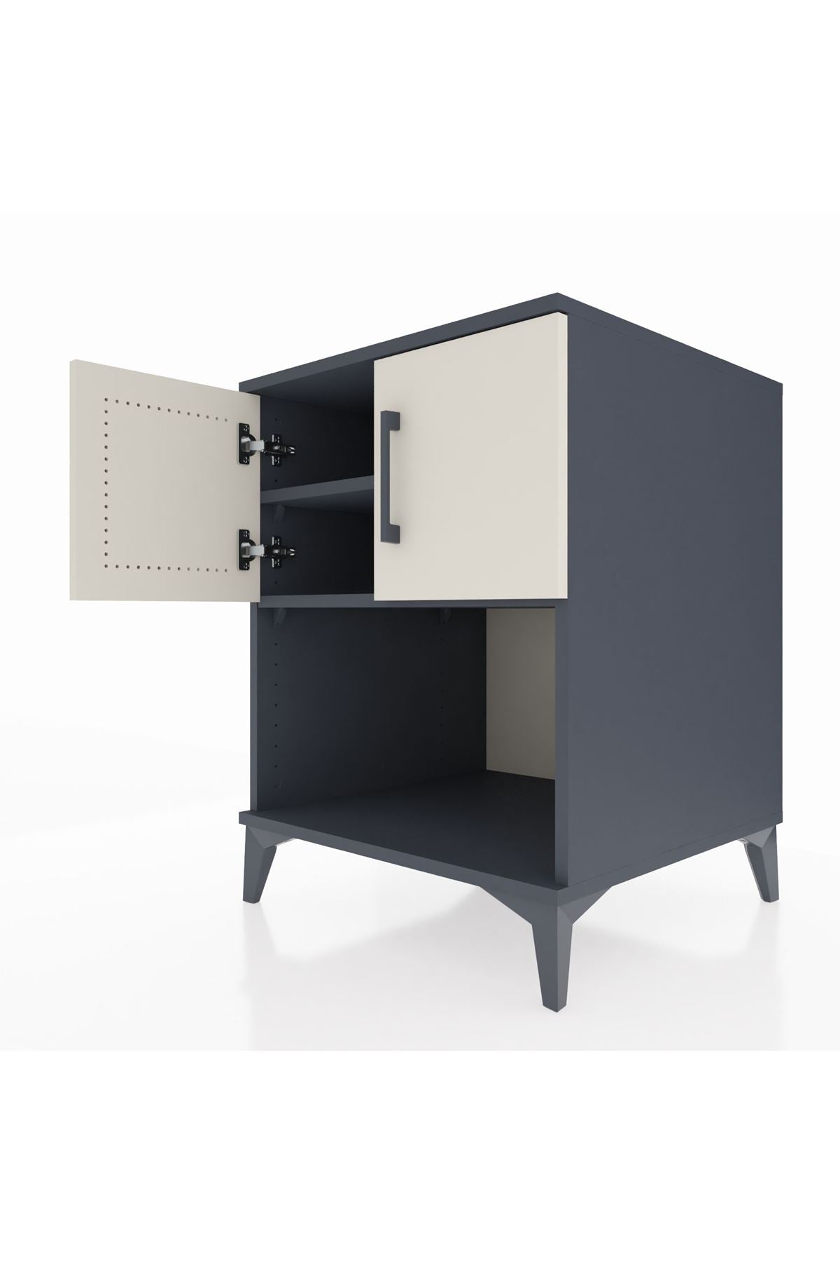 Kronos Komodin 2 Raflı 2 Kapaklı 60x59x80 - S79M016V4C