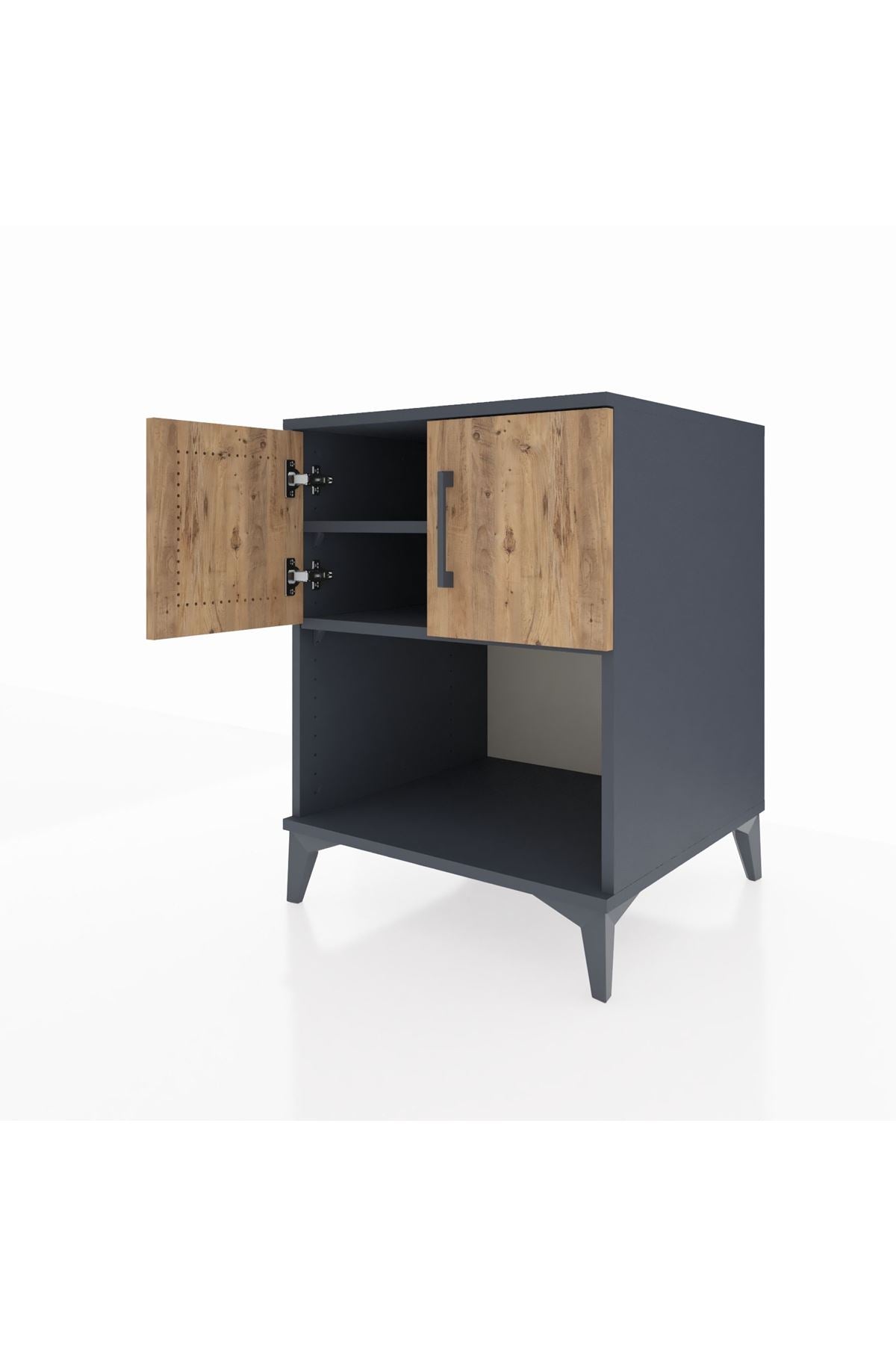 Kronos Komodin 2 Raflı 2 Kapaklı 60x59x80 - S79M016V6C