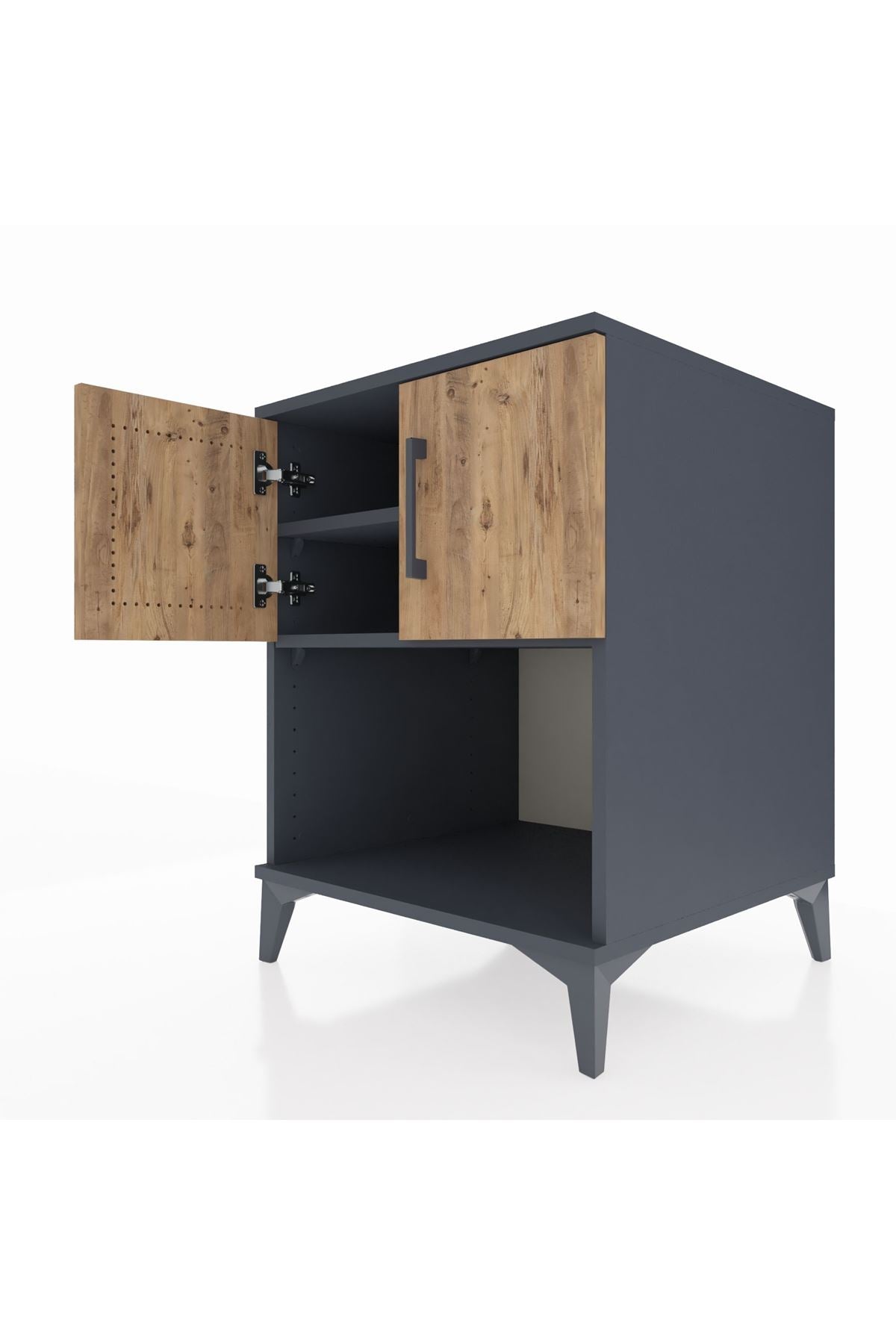 Kronos Komodin 2 Raflı 2 Kapaklı 60x59x80 - S79M016V6C