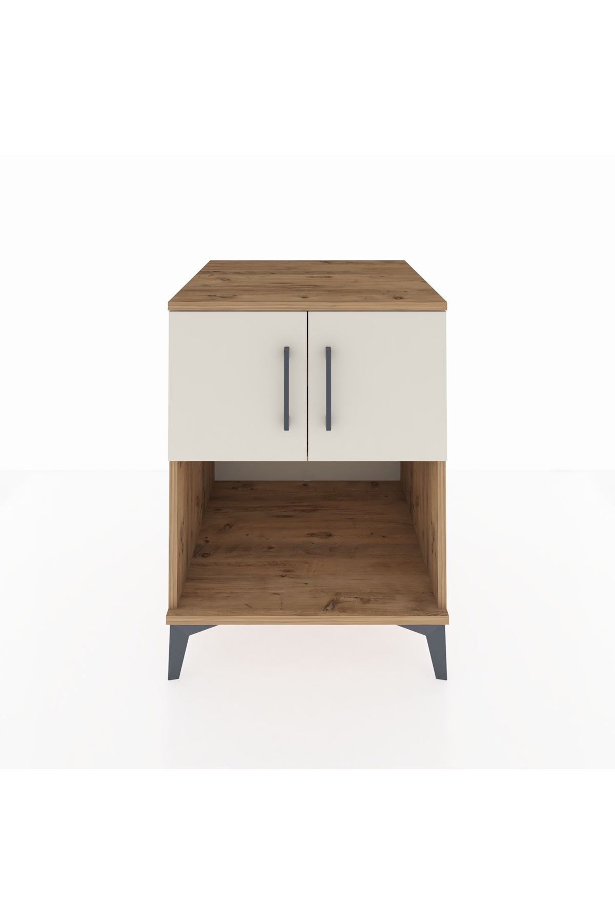 Kronos Komodin 2 Raflı 2 Kapaklı 60x59x80 - S79M016V7C