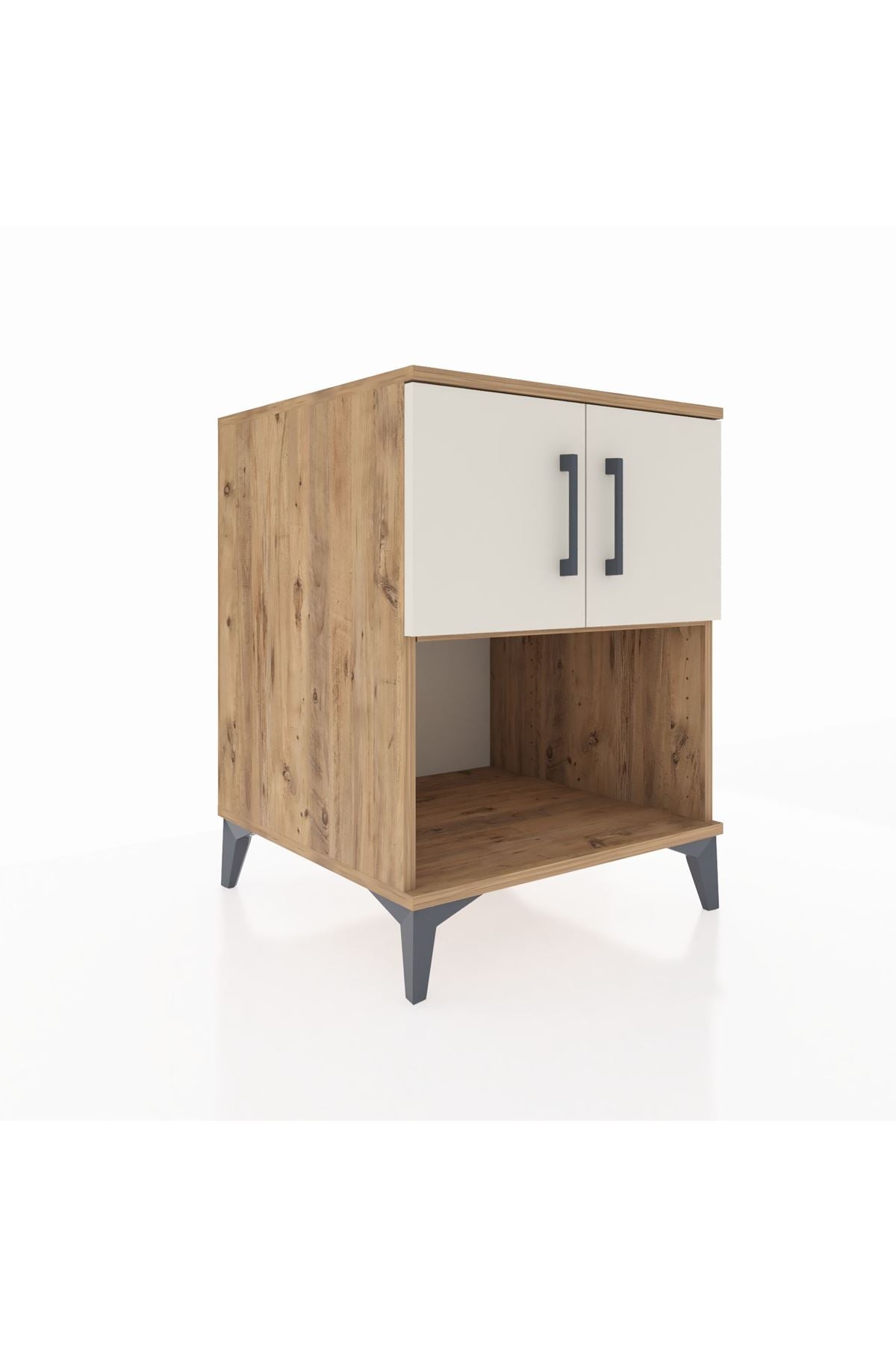 Kronos Komodin 2 Raflı 2 Kapaklı 60x59x80 - S79M016V7C