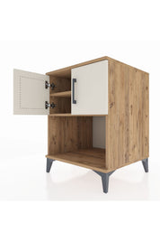 Kronos Komodin 2 Raflı 2 Kapaklı 60x59x80 - S79M016V7C
