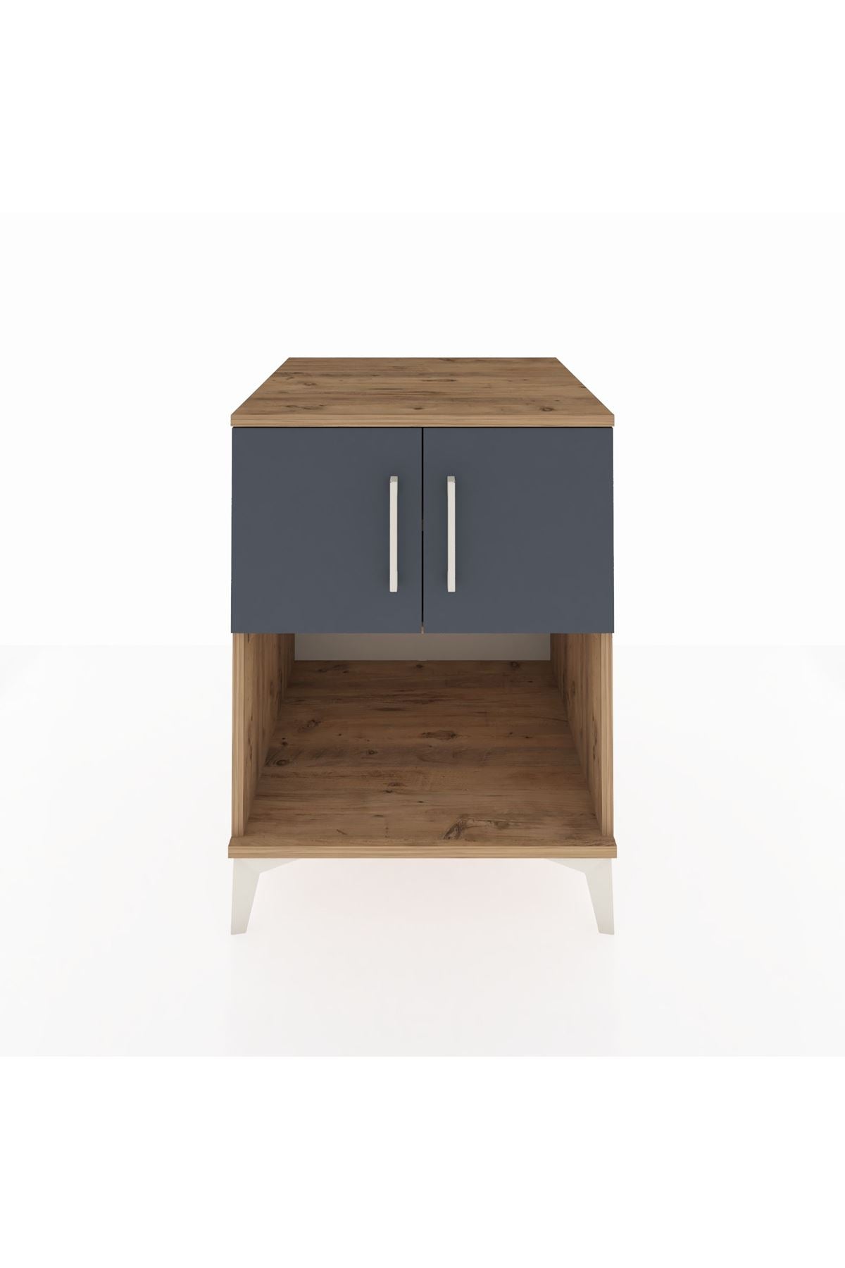 Kronos Komodin 2 Raflı 2 Kapaklı 60x59x80 - S79M016V8C