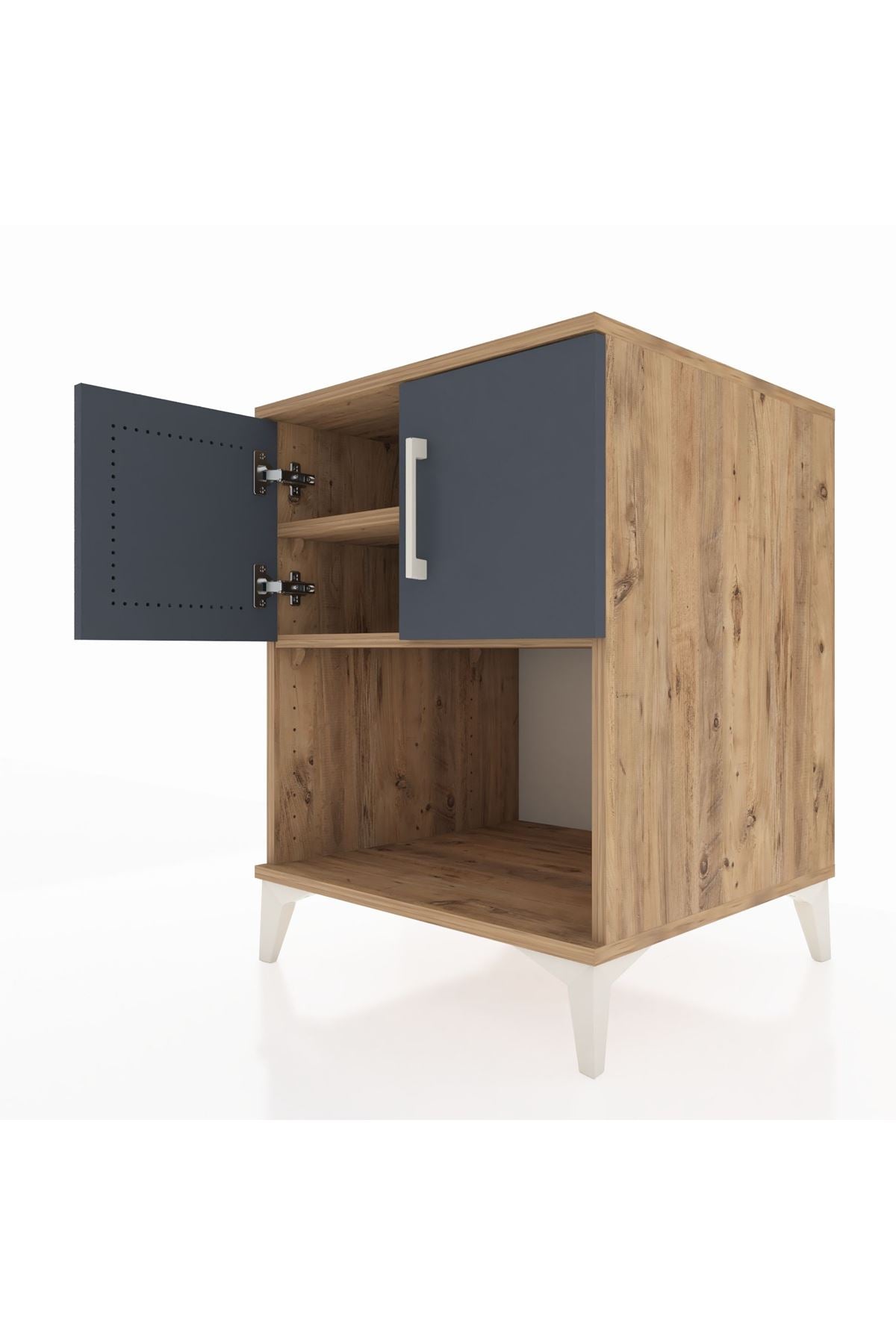 Kronos Komodin 2 Raflı 2 Kapaklı 60x59x80 - S79M016V8C