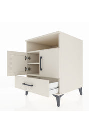 Kronos Komodin 3 Raflı Tek Çekmeceli 2 Kapaklı 60x59x80 - S79M017V1C