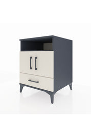 Kronos Komodin 3 Raflı Tek Çekmeceli 2 Kapaklı 60x59x80 - S79M017V4C