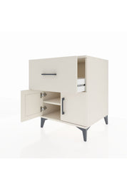 Kronos Komodin Tek Raflı Tek Çekmeceli 2 Kapaklı 60x59x80 - S79M018V1C