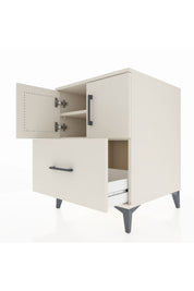 Kronos Komodin 2 Raflı Tek Çekmeceli 2 Kapaklı 60x59x80 - S79M019V1C