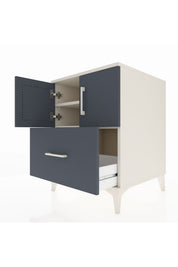 Kronos Komodin 2 Raflı Tek Çekmeceli 2 Kapaklı 60x59x80 - S79M019V2C