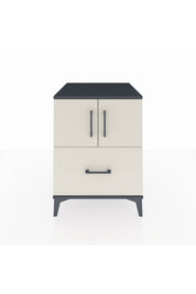 Kronos Komodin 2 Raflı Tek Çekmeceli 2 Kapaklı 60x59x80 - S79M019V4C