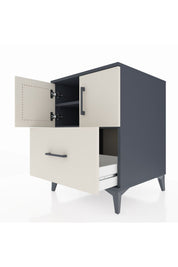 Kronos Komodin 2 Raflı Tek Çekmeceli 2 Kapaklı 60x59x80 - S79M019V4C