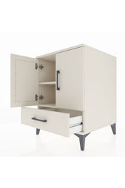 Kronos Komodin 2 Raflı Tek Çekmeceli 2 Kapaklı 60x59x80 - S79M020V1C