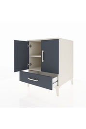 Kronos Komodin 2 Raflı Tek Çekmeceli 2 Kapaklı 60x59x80 - S79M020V2C
