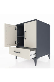 Kronos Komodin 2 Raflı Tek Çekmeceli 2 Kapaklı 60x59x80 - S79M020V4C
