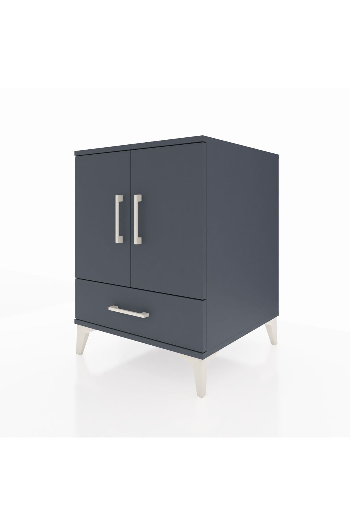 Kronos Komodin 2 Raflı Tek Çekmeceli 2 Kapaklı 60x59x80 - S79M020V5C