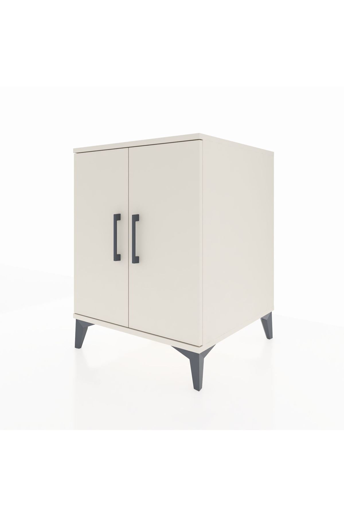 Kronos Komodin Tek Raflı 2 Kapaklı 60x59x80 - S79M023V1C