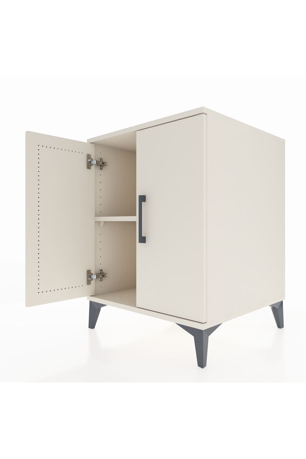 Kronos Komodin Tek Raflı 2 Kapaklı 60x59x80 - S79M023V1C