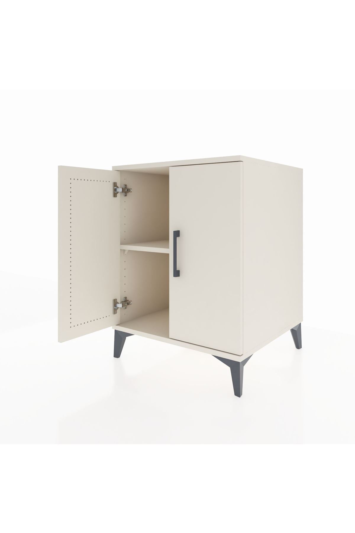 Kronos Komodin Tek Raflı 2 Kapaklı 60x59x80 - S79M023V1C