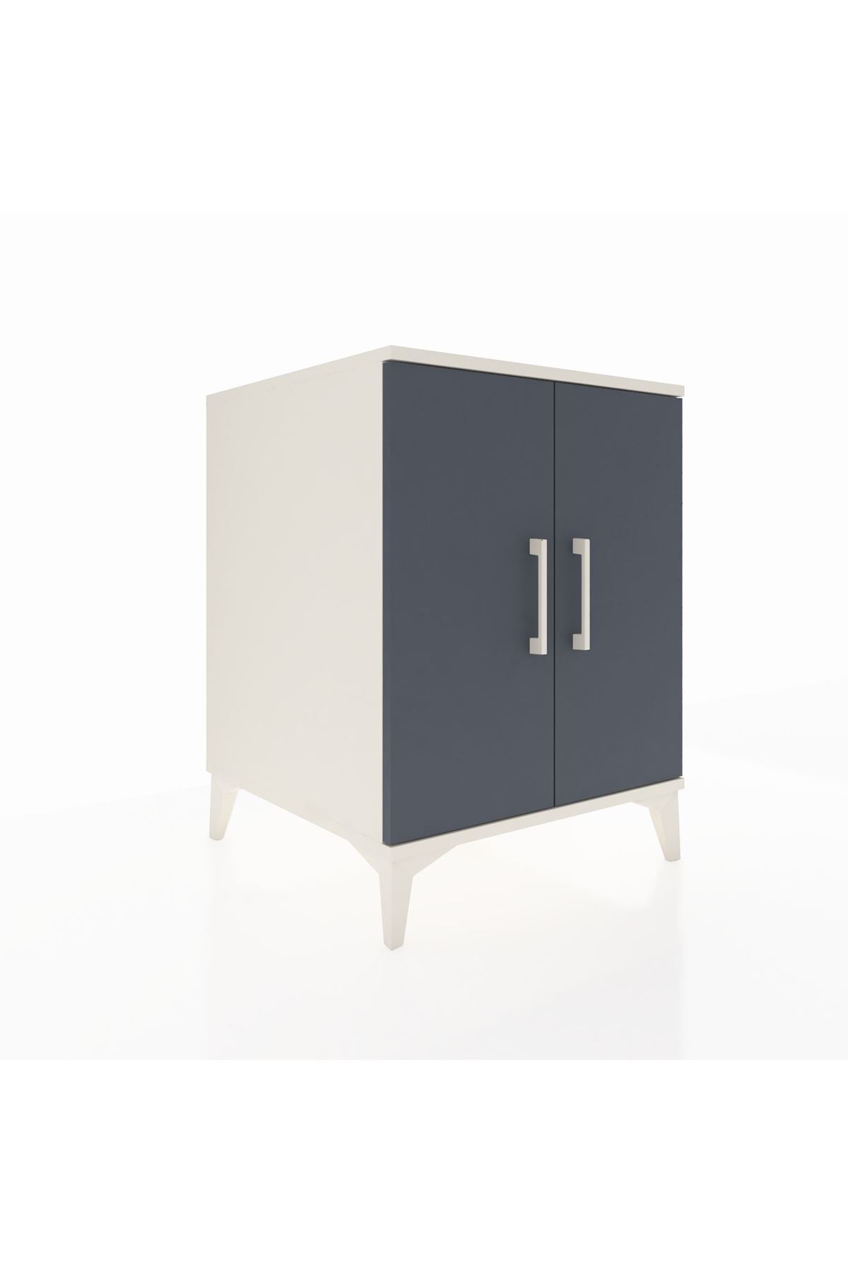 Kronos Komodin Tek Raflı 2 Kapaklı 60x59x80 - S79M023V2C